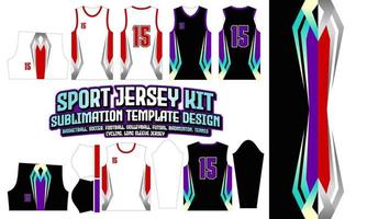 jersey kläder sport ha på sig sublimering mönster design 219 för fotboll fotboll e-sport basketboll volleyboll badminton futsal t-shirt vektor