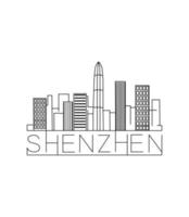 vektorillustration von shenzhen vektor