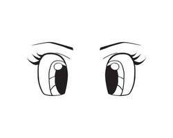 vektor illustration av ögon uttryck