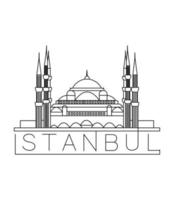 vektorillustration von istanbul vektor