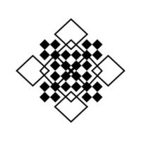 schwarzes ethnisches geometrisches Muster vektor