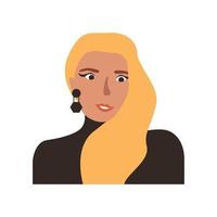 vektor illustration av kvinnlig avatar