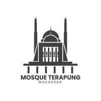 kreativ mall logotyp moské terapung makassar vektor