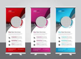 Corporate Business Roll-Up-Banner-Design vektor