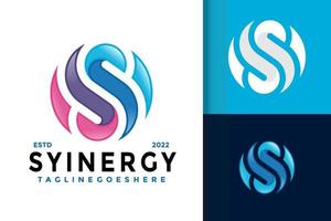 s-Brief-Technologie-Logo-Design, Markenidentitäts-Logos-Vektor, modernes Logo, Logo-Designs-Vektor-Illustrationsvorlage vektor