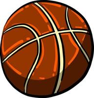 Basketballball, Illustration, Vektor auf weißem Hintergrund
