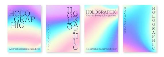 mehrfarbiger heller Hintergrund mit schillernden Farbtönen. holografischer Effekt, Farbverlaufsübergänge.1 vektor