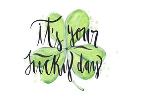 St. Patricks Day Aquarell Illustration vektor