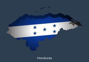 honduras flagga. papper skära stil design av officiell värld flagga. passa för baner, bakgrund, affisch, årsdag mall, festival Semester, oberoende dag. vektor eps 10