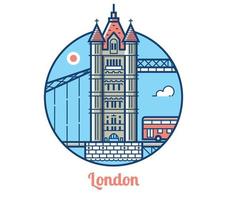 London Bridge-Symbol vektor