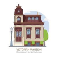 Altes viktorianisches Herrenhaus vektor