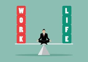 work life balans koncept vektor