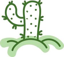 Saguaro-Kaktus, Illustration, Vektor auf weißem Hintergrund.