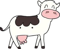 Cartoon glückliche Kuh vektor