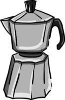 Kaffeemaschine, Illustration, Vektor auf weißem Hintergrund