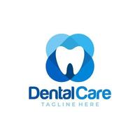 dental logotyp design. kreativ tandläkare logotyp. dental klinik kreativ företag vektor logotyp.