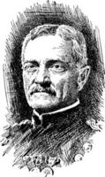 john Joseph pershing, årgång illustration vektor