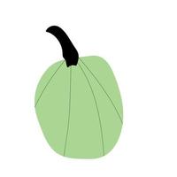 Herbstkürbispflanze Landwirtschaftssymbol. Herbstdeko. frisches gesundes essen. vektor