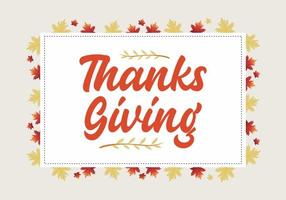 Happy Thanksgiving Day Hintergrund gefeiert am 24. November. vektor