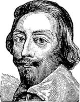 armand richelieu, årgång illustration vektor