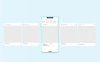 mall för inlägg för karusell för sociala medier vektor