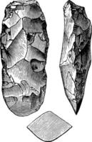 yngre stenåldern verktyg årgång illustration. vektor