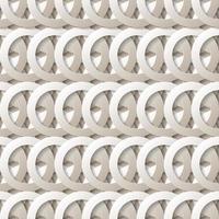 cirklar sömlös mönster. elfenben, vit, beige färger. papper skära ut stil. origami. vektor illustration.