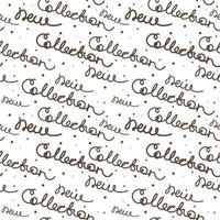 en mönster med inskriptioner för butiker. ny samling av handskriven text. lämplig för utskrift på papper, textilier. gåva omslag, flygblad, banderoller. vektor