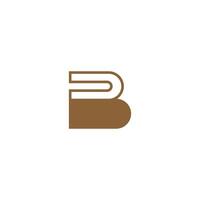 buchstabe b logo illustration vektor