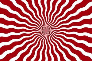 röd och vit psychedelic optisk illusion abstrakt bakgrund vektor