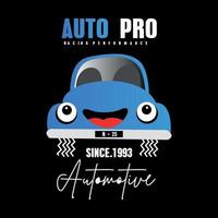 auto pro typografie design t-shirt druck vektorillustration vektor