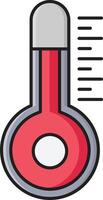 thermometer-vektorillustration auf einem hintergrund. hochwertige symbole. vektorsymbole für konzept und grafikdesign. vektor