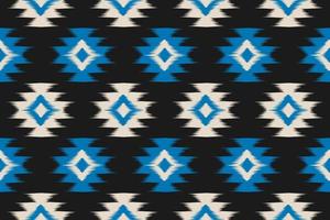geometrisk etnisk ikat sömlös mönster i stam. tyg etnisk ikat mönster konst. mexikansk stil. vektor