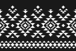 abstrakte ethnische Ikat-Kunst. nahtloses Muster im Stammes-. Aztekischer geometrischer Ornamentdruck. vektor