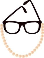 Gläser mit Perlen, Illustration, Vektor auf weißem Hintergrund.