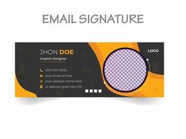 professionelle Designvorlage für E-Mail-Signaturen. Vektor-E-Mail-Marketing-Design-Layout. moderne Web-Banner-Vorlagen. vektor