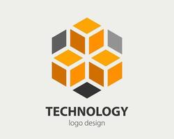 abstrakt företag logotyp design. vektor företag logotyp begrepp. haxogen företags- tecken för varumärke identitet