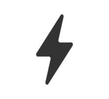 Power-Energie-Vektor-Emblem. Blitzsymbol für Strom. Ladungs- oder Gefahrensymbol vektor