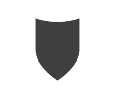 skydda svart och vit logotyp. garanti, insignier och vakt symbol. säkerhet vektor ikon