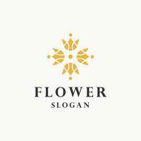 Blumen-Logo-Symbol-Design-Vorlage-Vektor-Illustration vektor