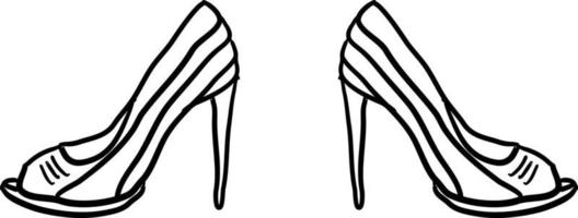 kvinnors hälar, illustration, vektor på vit bakgrund.