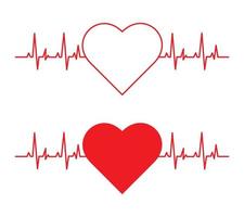 hjärtslag hjärta form Centrum linje. uppsättning av hjärta slå puls linje vektor ikon. hjärtslag hjärta form centrerad linje. hjärta slå. vektor illustration för medicinsk erbjudanden och webbplatser.