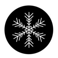 Vektor-Winter-Schneeflocke-Symbol. Illustration für das Web vektor