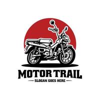 Abenteuer Mototrail Motocross-Logo-Vektor vektor