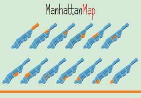 Vektor von Manhattam Karte