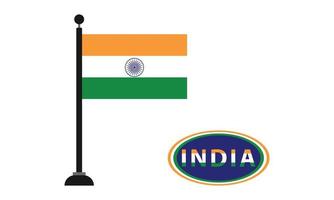 Flagge von Indien vektor