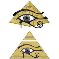 alte ägyptische Pyramide mit dem Auge des Horus
