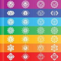 chakra symboler vektor design