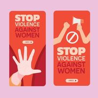 Internationaler Tag zur Beseitigung von Gewalt gegen Frauen vektor