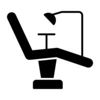 ein Premium-Download-Symbol des Zahnarztstuhls vektor